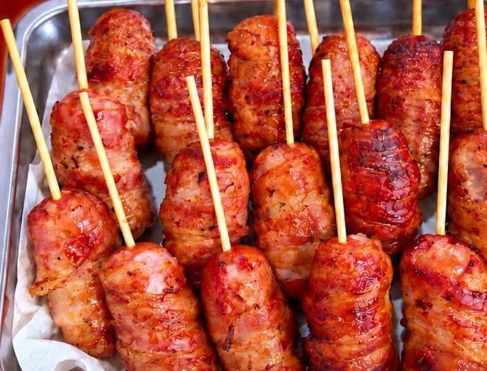 Epicure pigs in blankets on sticks